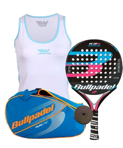 Pack Bullpadel K3 Woman, y camiseta | en Bullpadel