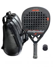 PACK BULLPADEL VERTEX X SERIES BLACK, PALETERO BULLPADEL AVANT Y OVERGRIP