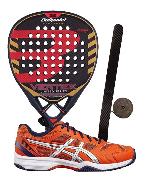 asics gel padel exclusive 4sg naranja blanco e515q 0601