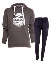 EQUIPACIN SIUX MUJER SUDADERA BELICE GRIS Y PANTALN BANDIT AZUL MARINO