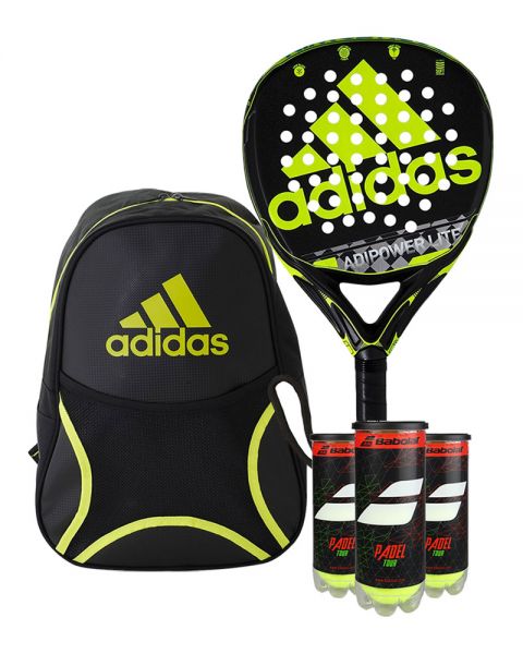 PACK ADIDAS ADIPOWER MOCHILA Y 3 BOTES DE BOLAS