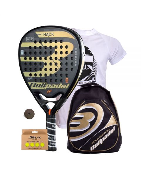 Pack Bullpadel Hack y mochila oro | Packs de baratos