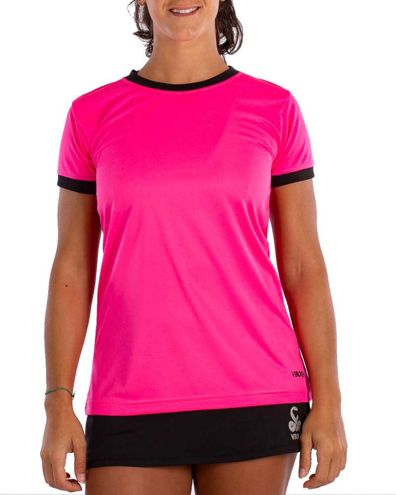 Camiseta padel mujer Azul y Blanca, Diva Lethal VIBOR-A