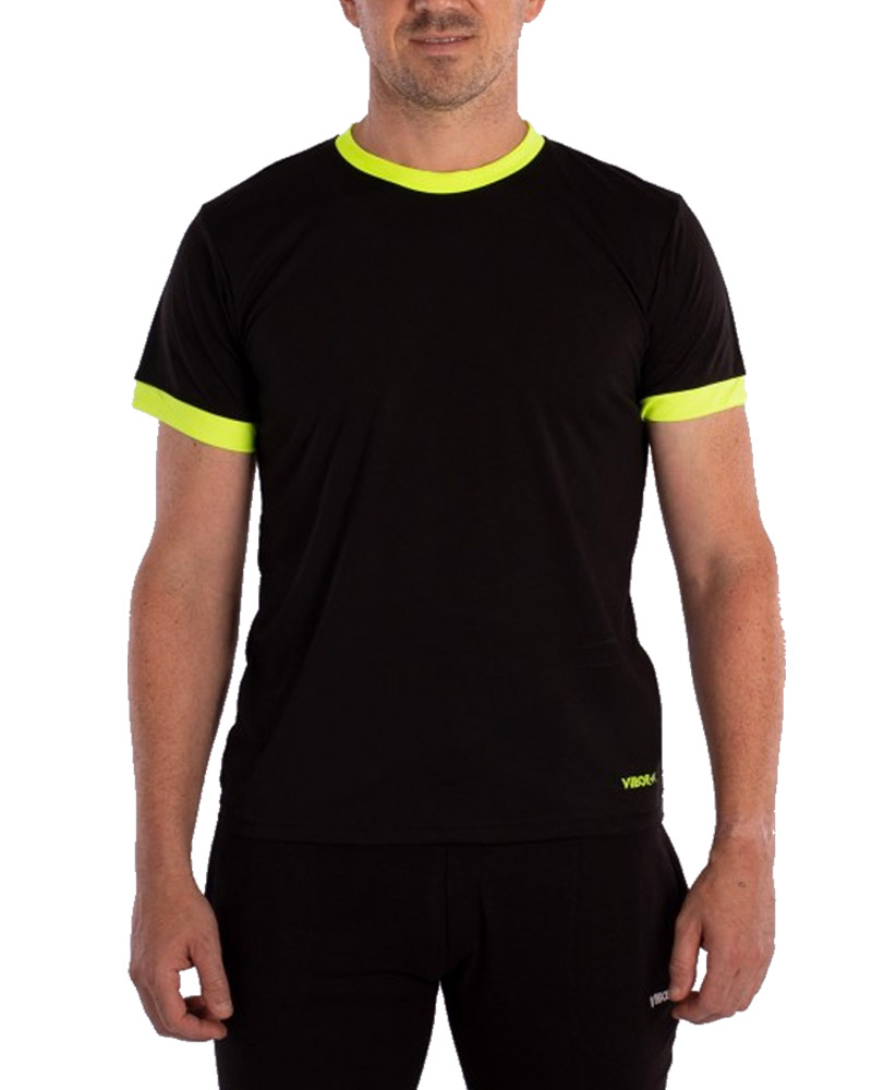 CAMISETA VIBOR-A LETHAL AMARILLO FLUOR NEGRO