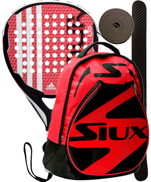 PACK ADIDAS POWER TOUR Y MOCHILA SIUX ROJA - PACKS