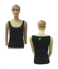 CAMISETA BLACK CROWN PESCARA NEGRO VERDE MUJER