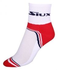 CALCETINES SIUX LUZNER BLANCO ROJO 51306