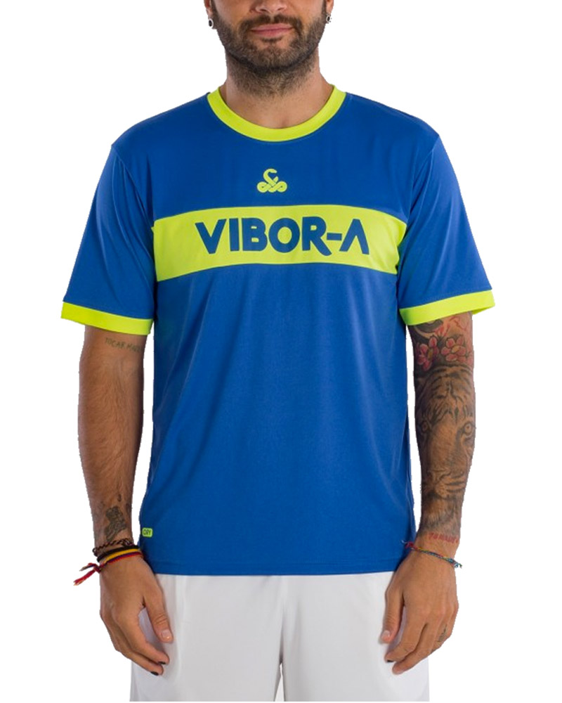 CAMISETA VIBOR-A POISON AZUL ELCTRICO.