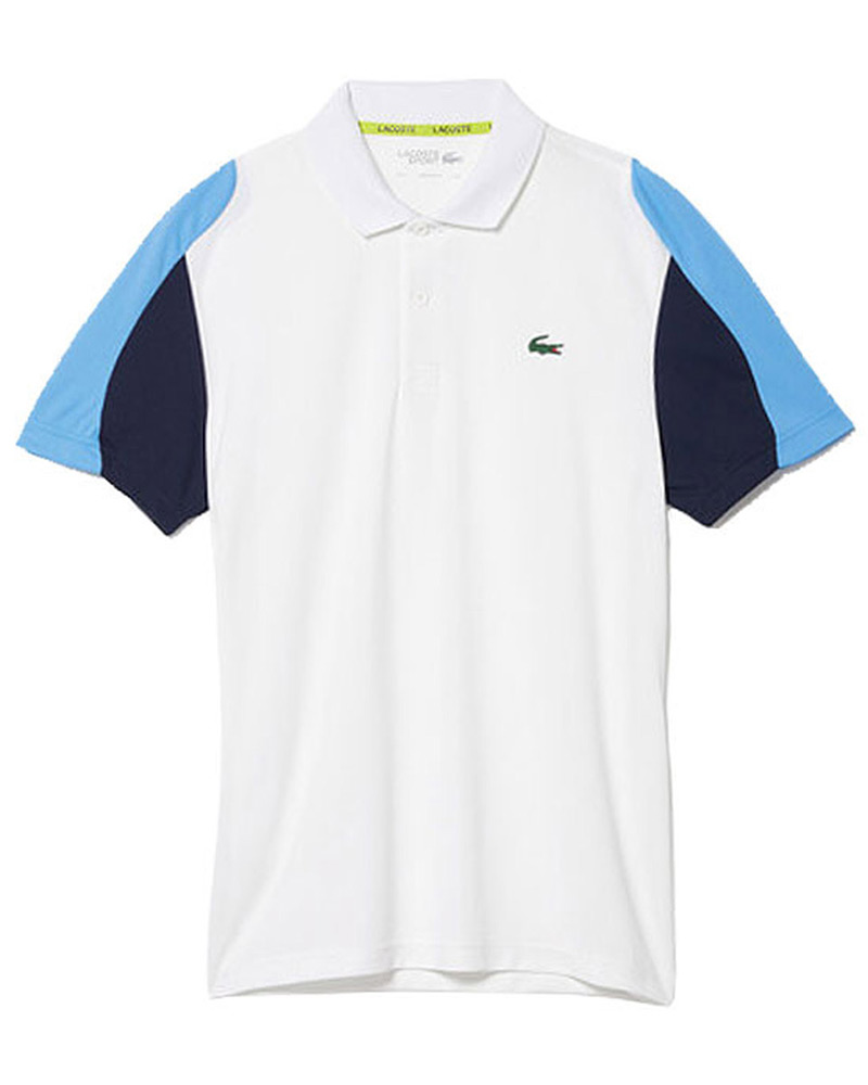 POLO LACOSTE BLANCO AZUL