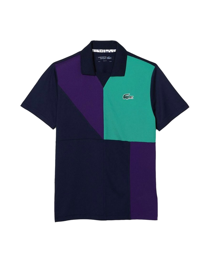 POLO LACOSTE AZUL VERDE