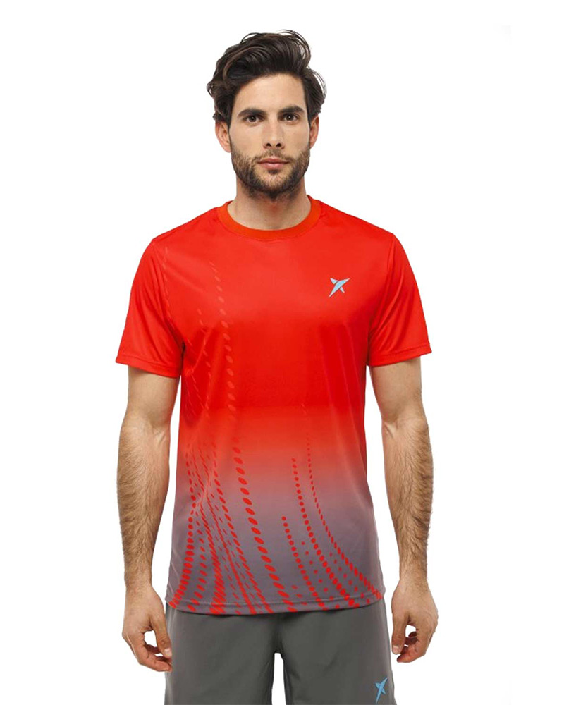 ROPA DE PADEL HOMBRE Camiseta Drop Shot Naos Rojo