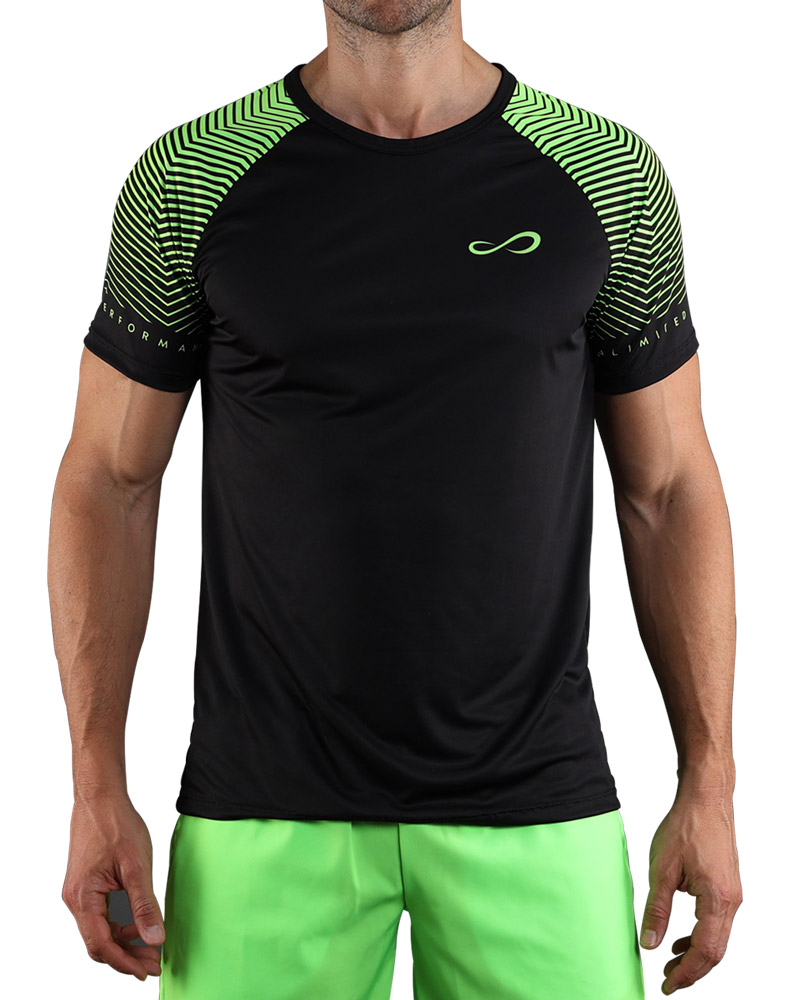 CAMISETA ENDLESS FEISTY SLEEVES NEGRO VERDE