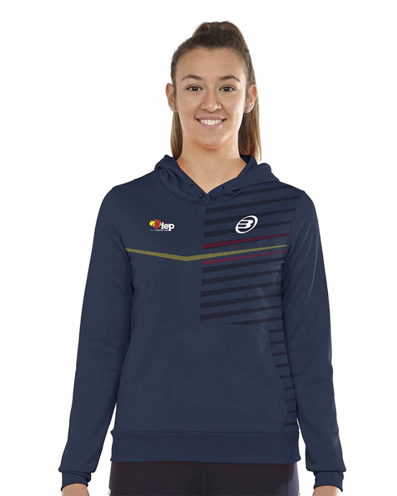 SUDADERA BULLPADEL FILOGE AZUL MUJER