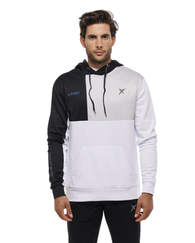 SUDADERA DROP SHOT ANCOR JMD BLANCO NEGRO