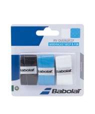 OVERGRIP BABOLAT MY OVERGRIP X3 NEGRO AZUL BLANCO