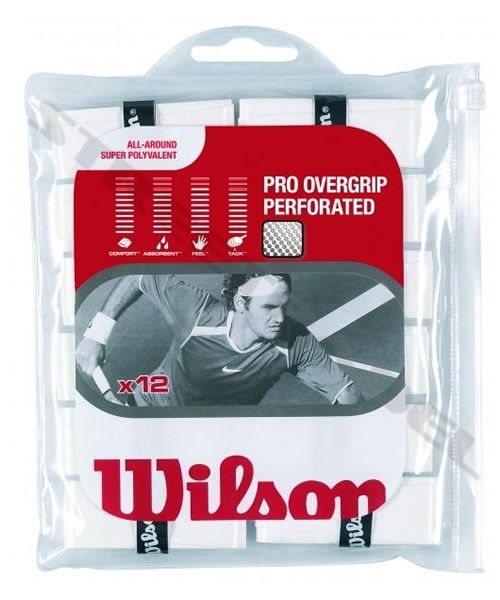 Caja de 6 uds. - Overgrip PRO Blanco Perforado (3 Uds/Blister) - NOX Caja de 6 uds. - Overgrip PRO Blanco Perforado (3 Uds/Blister) - NOX