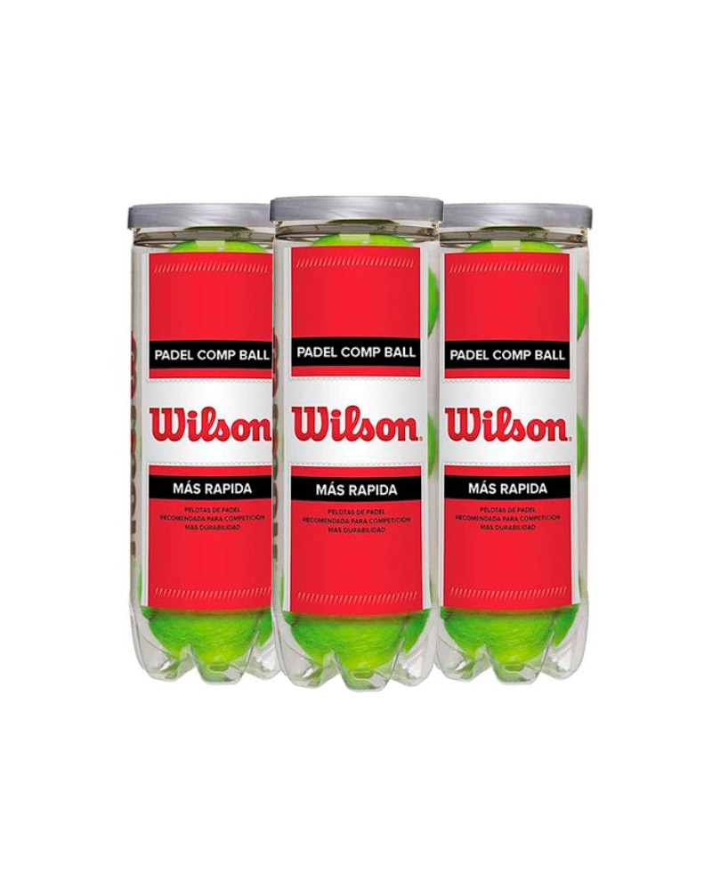 BOTE 3 PELOTAS WILSON PADEL COMP BALL 0501400