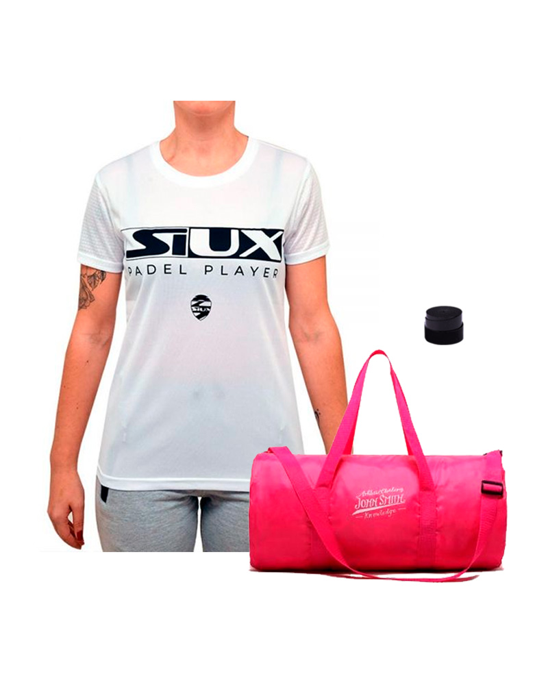 PACK BOLSO DE DEPORTE JOHN SMITH, CAMISETA SIUX Y OVERGRIP