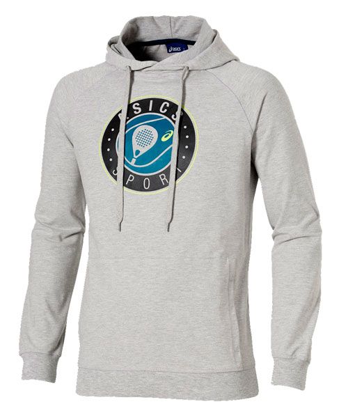 SUDADERA ASICS PADEL GRAPHIC HOODIE GRIS
