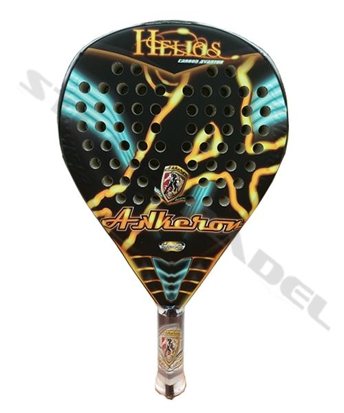 Pala de padel Akkeron Helios amarilla 2014