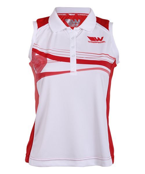 TEXTILE Polo Wingpadel W-lia Corail Blanc