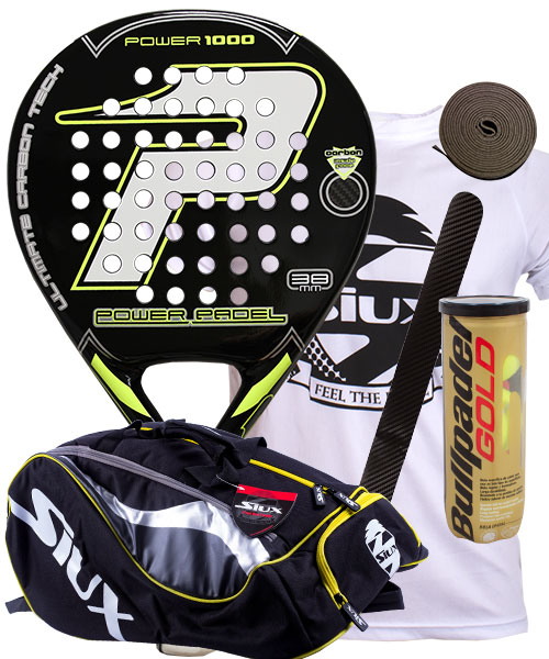 PACK POWER PADEL 1000 EVA Y PALETERO SIUX