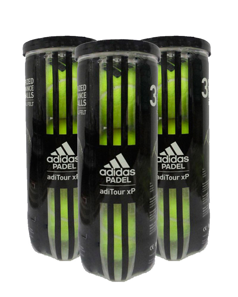 PACK 3 BOTES DE PELOTAS ADIDAS ADITOUR XP