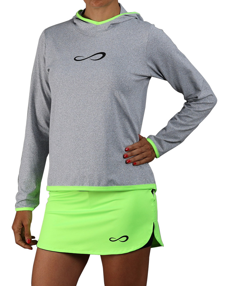 SWEATSHIRT ENDLESS BREATH VERT GRIS FEMME