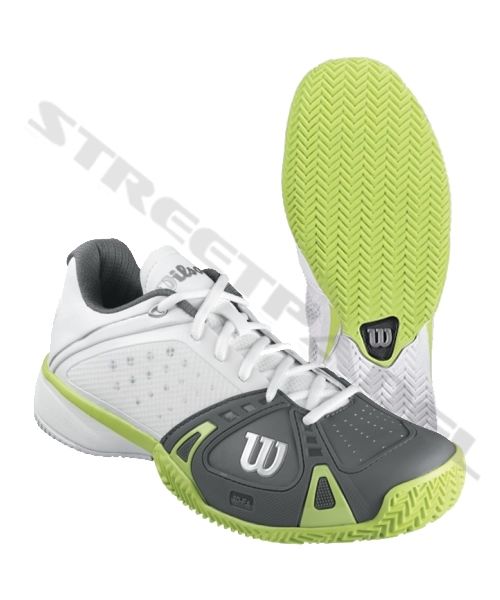 Wilson Rush Pro Clay verdes y grises