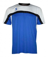 CAMISETA PADEL SOFTEE CLUB ROYAL BLANCO NEGRO